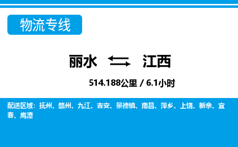 麗水到江西物流專線-麗水至江西貨運公司