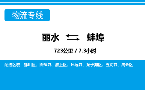 麗水到蚌埠物流專線-麗水至蚌埠貨運公司