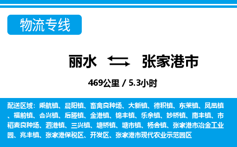 麗水到張家港市物流專(zhuān)線(xiàn)-麗水至張家港市貨運(yùn)公司