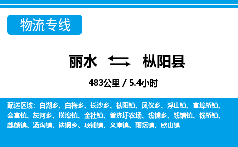 麗水到樅陽(yáng)縣物流專(zhuān)線(xiàn)-麗水至樅陽(yáng)縣貨運(yùn)公司